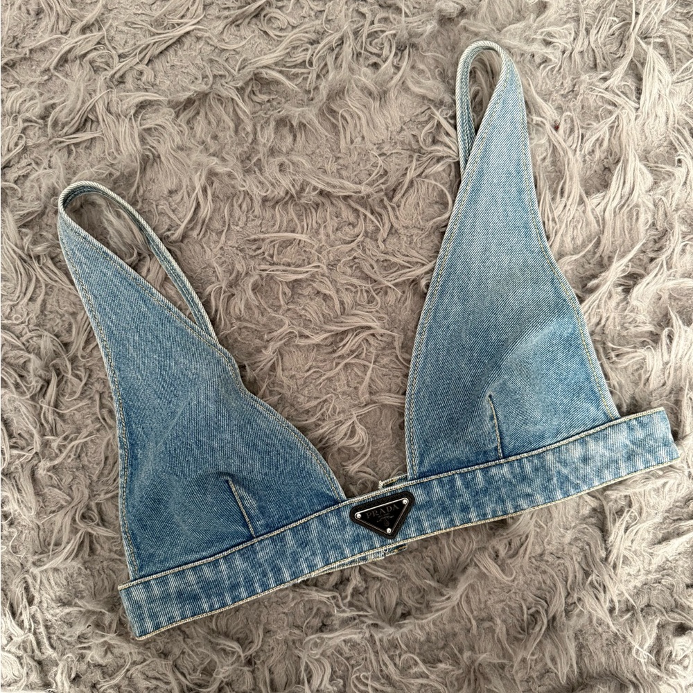 Prada Denim Blue Women's Top